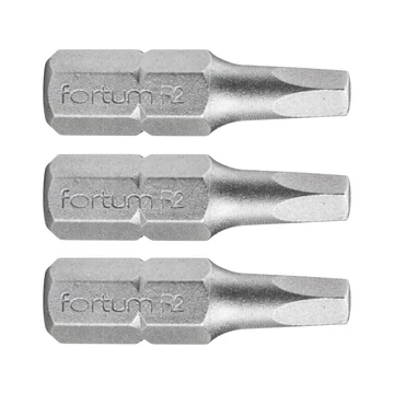 Fortum bit behajtó négyszög SQ1 x 25 mm 1/4" 3 db