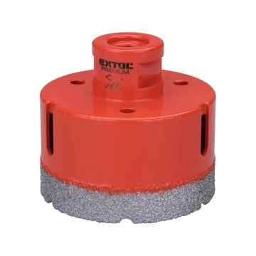 Extol vákuumforrasztott gyémántszemcsés koronafúró 65 mm × M14