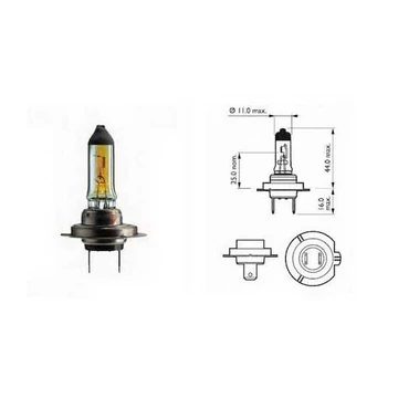 H7 Halogén Izzó (PX26ds, 12V, 55W) Super White