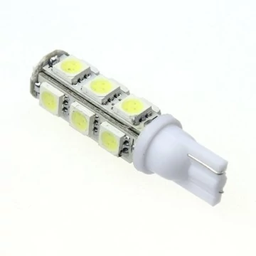 Led izzó 12V 3W T10 5050 13 SMD fehér