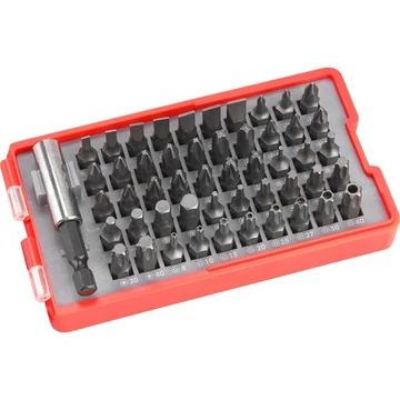 Extol lapos, philips, pozidriv, imbusz, torx, lyukas torx bit készlet 51 db
