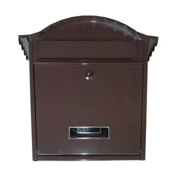 Postaláda ívelt fedelű 37x36x13.5 cm barna