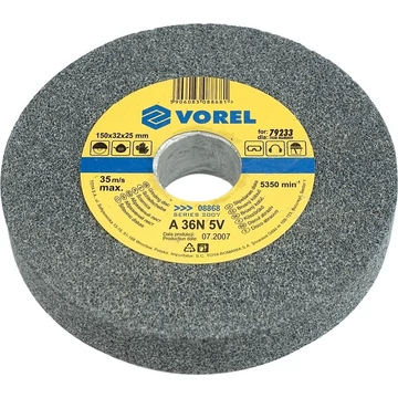 Toya köszörűkorong 150x12,7x15 mm finom szemcse