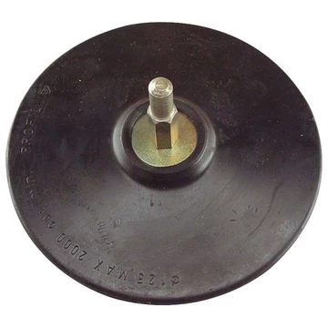 Gumitányér tépőzáras 125 mm fúrógéphez