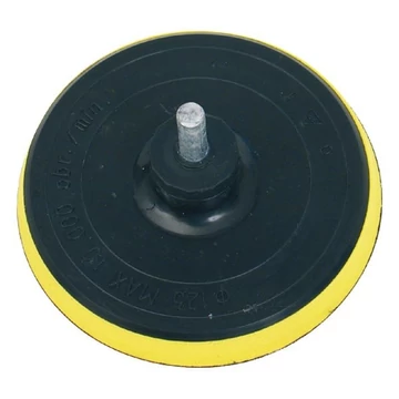 Gumitányér tépőzáras 125 mm fúrógéphez
