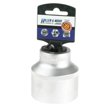 Hillen & Mohr dugókulcs 30 mm 3/4" hatlapú PVC tartóval