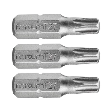 Fortum bit behajtó torx T25 x 25 mm 1/4" 3 db