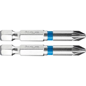 Fortum bit behajtó pozidriv PZ2 x 50 mm 1/4" 2 db