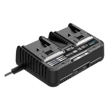 Dedra akkumulátor töltő 18 V 2 slottal