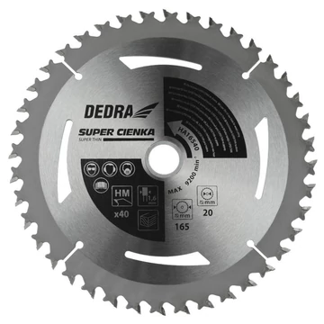 Dedra körfűrészlap 185x16x1,6 mm Z24 keményfémlapkás fához