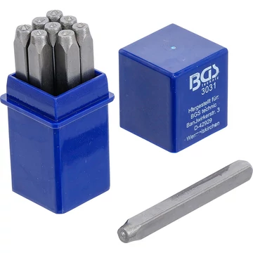 BGS számbeütő készlet 3 mm