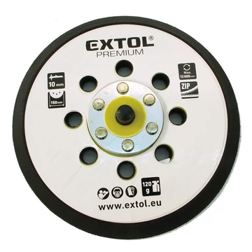 Extol gumitalp 150 mm 8 db lyukkal 8865038 excenter csiszolóhoz