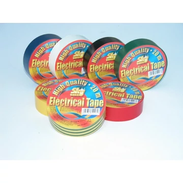 Szigetelőszalag 19 mm x 20 m zöld-sárga csíkos