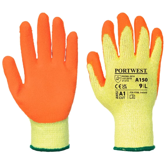 Portwest Classic Grip latex kesztyű narancs, M-es méret