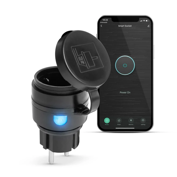 Delight Smart Wi-Fi-s, kültéri konnektor dugalj - IPX4