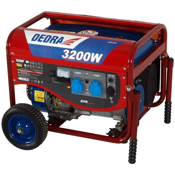 Dedra benzinmotoros áramfejlesztő generátor 2,8 kW
