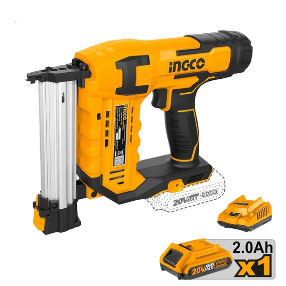 Ingco akkumulátoros szegbelövő 20V 2.0Ah