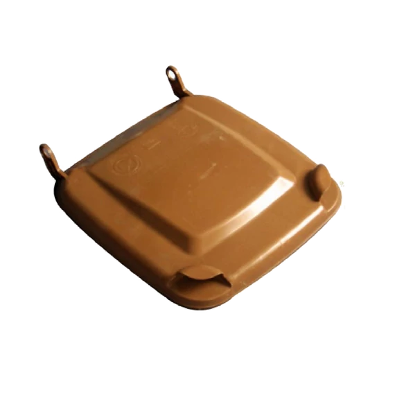 Kukafedél 240 L kukához - barna