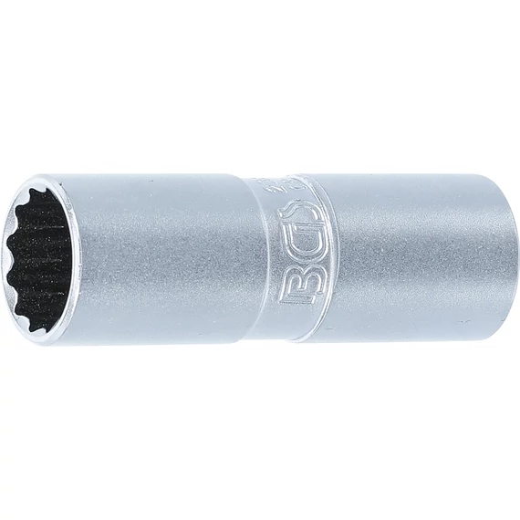BGS gyertyakulcs 12 szögű 16 mm 1/2" tartógumival
