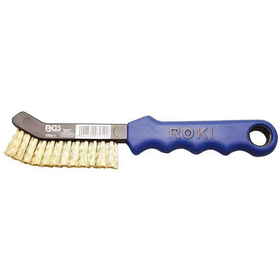 BGS féknyeregkefe / drótkefe sárgaréz hajlított 230 mm