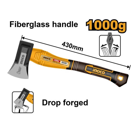 Ingco balta 1000 g üvegszálas nyél 43 cm