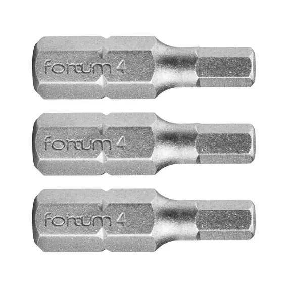 Fortum bit behajtó imbusz H6 x 25 mm 1/4" 3 db