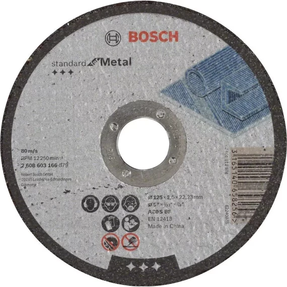 Bosch vágókorong 125x2,5x22,2 mm Standard for Metal A 30 S BF