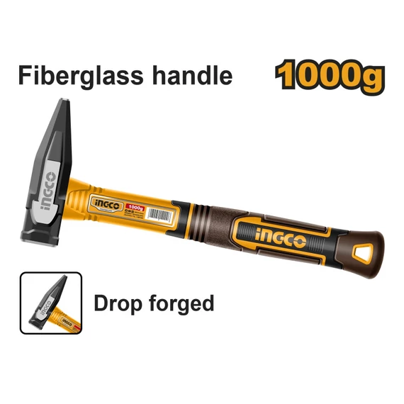 Ingco lakatos kalapács 1000 g üvegszál nyél