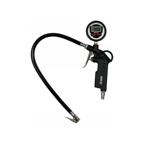 Yato Kerékfúvató pisztoly LCD nyomásmérővel 1/4&quot;
