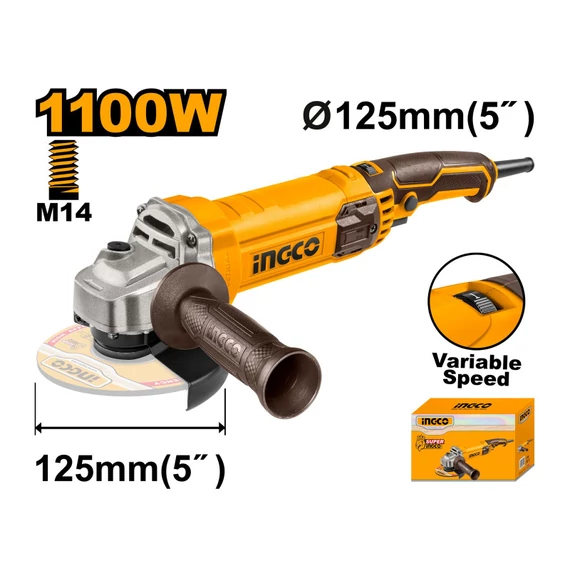 Ingco sarokcsiszoló 125 mm 1100 W