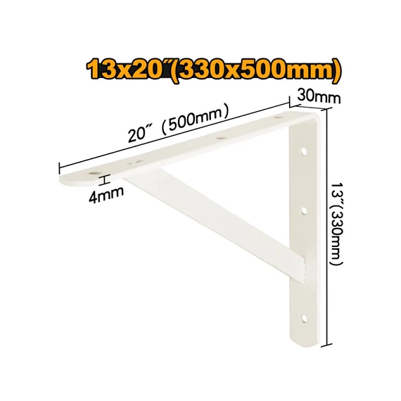 Ingco polctartó konzol 330 x 500 mm erősített