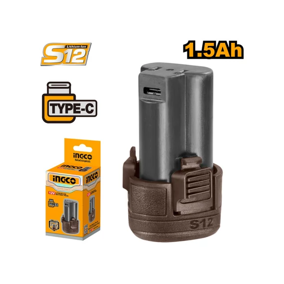 Ingco akkumulátor 12V 1.5h USB-C töltéssel