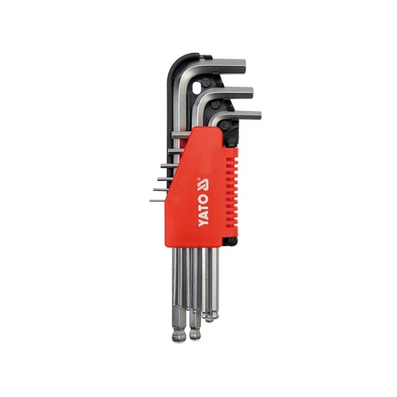 Yato Gömbfejű imbuszkulcs készlet 9 részes 2-10 mm CrV