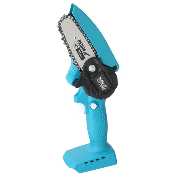 Dedra DED6984 akkumulátoros mini láncfűrész 4&quot; 100 mm 18 V akku és töltő nélkül