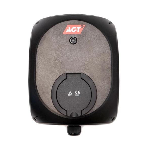 AGT Home Basic Type2 falra szerelhető elektromos autó töltőállomás fekete