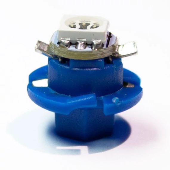Led izzó 12V 1W B8.4D 5050 1 SMD kék