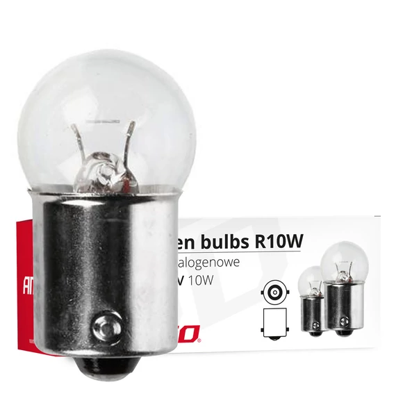 Amio halogén izzó R10W 24V 10W BA15s 10 db