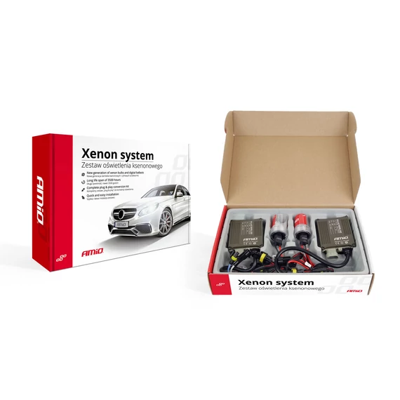Amio D1S xenon szett normál canbus-os trafóval 12V 35W 8000K
