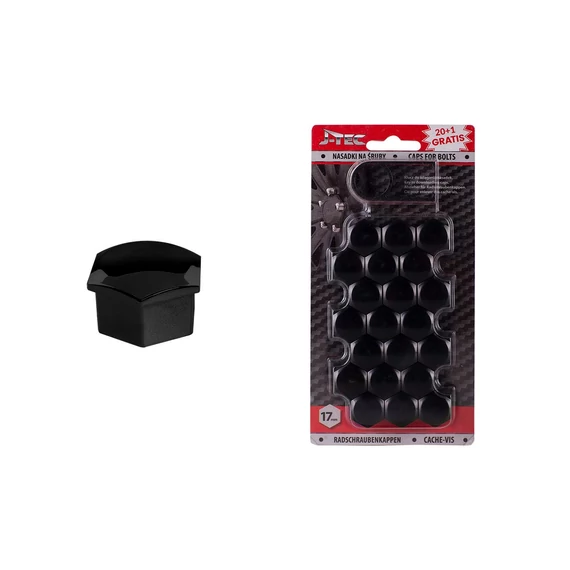 Amio kerékanya csavarkupak fekete 17 mm-es