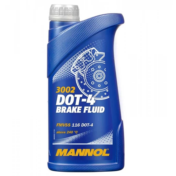 Mannol 3002 DOT-4 Brake Fluid - Fékfolyadék, fékolaj 1 liter