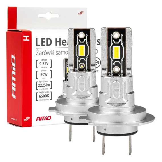 Amio LED izzó H-mini Series H7/H18 6500K 12/24 V