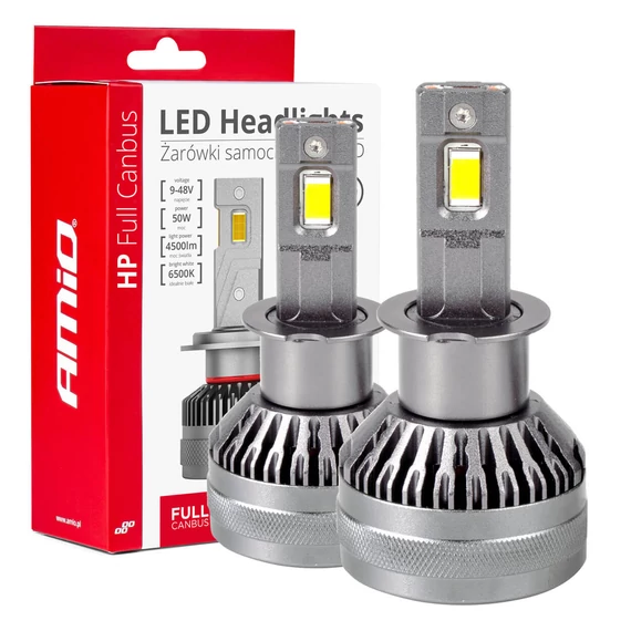 Amio LED izzó HP Series H3 6500K 12/24 V