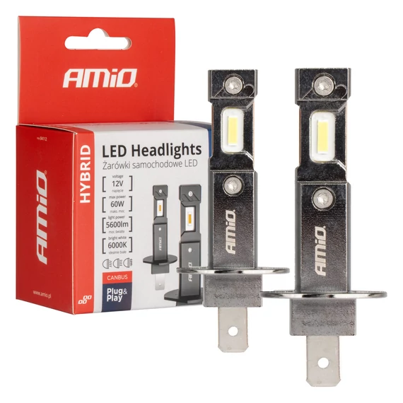 Amio LED izzó H1 Canbus 6000K 60 W 12 V