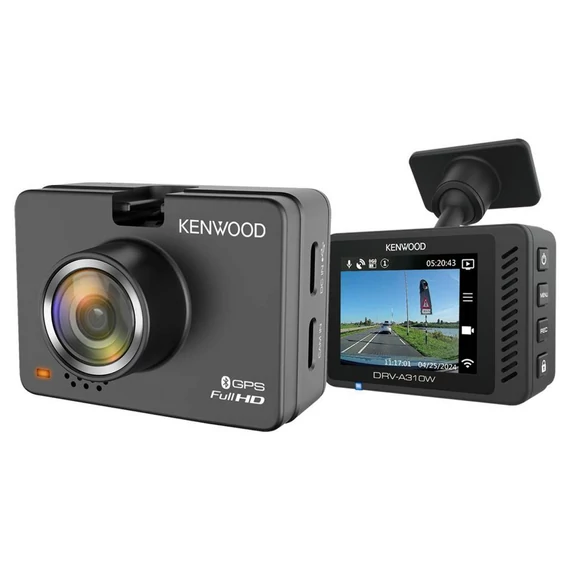 Kenwood DRV-A310W menetrögzítő FullHD GPS, Wi-Fi