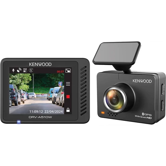 Kenwood DRV-A510W, 2K Menetrögzítő, GPS, Wi-Fi