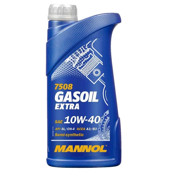 Mannol 7508-1 Gasoil Extra 10W-40 Motorolaj, 1L