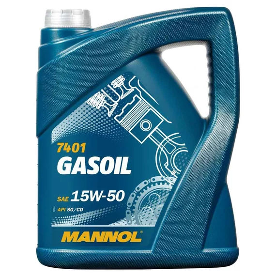 Mannol 7401-5 Gasoil 15W-50 Motorolaj, 5L