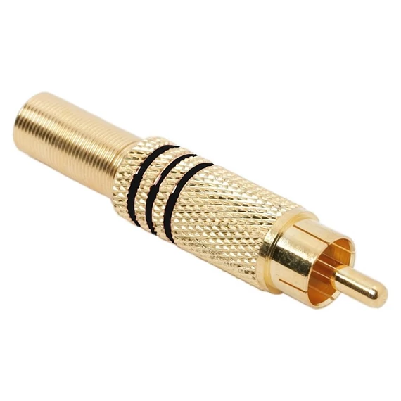RCA dugó aranyozott max. 6 mm-es kábelhez