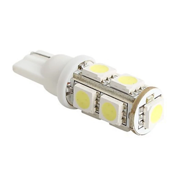 Led izzó 12V 2.5W T10 5050 9 SMD fehér