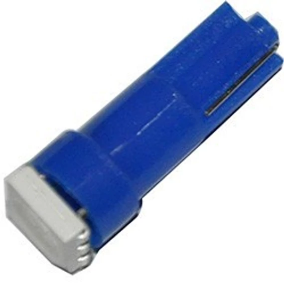 Led izzó 12V 1W T5 5050 1 SMD kék